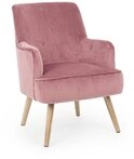 Feeling4Home Sessel Adeline in Samt-Optik, Rosa
