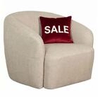 MR.DEKO Loungesessel Loconia &ndash; Drehsessel, 76x89x87 cm, beige, modern