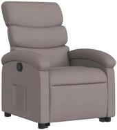 vidaXL Sessel Relaxsessel mit Aufstehhilfe Taupe Stoff (1-St)