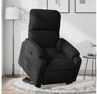 vidaXL Relaxsessel, Relaxsessel mit Aufstehhilfe Schwarz Mikrofasergewebe