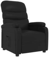 vidaXL Sessel Relaxsessel Schwarz Kunstleder (1-St)
