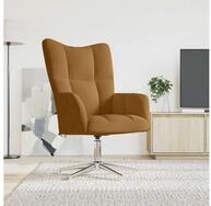 vidaXL Relaxsessel, Relaxsessel Braun Samt