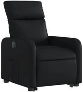 vidaXL Sessel Relaxsessel mit Aufstehhilfe Elektrisch Schwarz Kunstleder (1-St)