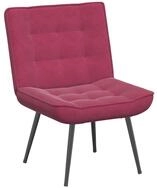 vidaXL Relaxsessel Relaxsessel Weinrot 64x74x84 cm Samt (1-St)