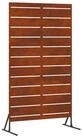 vidaXL Gartenzaun Sichtschutz Grau 100 x 50 x 180 cm Wetterfeststahl, (1-St)