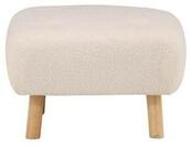 Venture Home Pouf Salina Pouf, Hocker Teddystoff natur, wei&szlig;. (1-St)