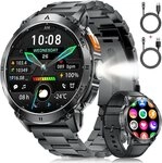 Lige LED-Licht Telefonfunktion Fitness Tracker, Herren's Robust premium Smartwatch