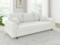 S-Style M&ouml;bel 3-Sitzer Sofa Leif mit Holzf&uuml;&szlig;en im skandinavischen Stil aus
