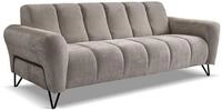 Beautysofa Sofa mit Metallbeine in Schwarz VOLARE, 3-Sitzer, viele...