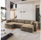 Masseno Ecksofa SARMO mit Schlaffunktion U-Form, Sofa mit Bettkasten