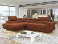 MIRJAN24 Ecksofa Torezio Cord, mit Bettkasten und Schlaffunktion, Einstellbare