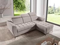 Beautysofa Ecksofa Aurora I 3-Sitzer mit Schlaffunktion in modernem Stil,...