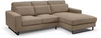 xonox.home Ecksofa, Cordsofa in L-Form Recamiere rechts in braun-beige...