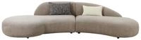 House Nordic Sofa in Beige, Stoff - 90x72x318cm (BxHxT)