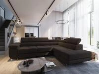 Masseno Ecksofa SELVA mit Schlaffunktion L-Form, Sofa mit Bettkasten