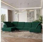 Masseno Ecksofa TERAMO mit Schlaffunktion U-Form, Sofa mit Bettkasten