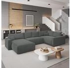 Masseno Ecksofa VELAMI mit Schlaffunktion U-Form, Sofa mit Bettkasten