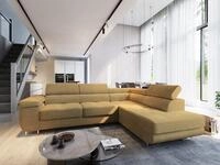 Masseno Ecksofa APIRO mit Schlaffunktion L-Form, Sofa mit Bettkasten