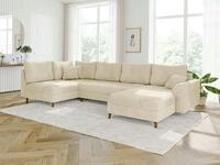 S-Style M&ouml;bel Wohnlandschaft Kristian mit Holzf&uuml;&szlig;en im skandinavischen Stil...