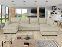 MIRJAN24 Wohnlandschaft Wilma Premium, mit zwei Bettkasten und Schlaffunktion,