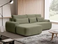 Beautysofa Ecksofa Oliver mit Schlaffunktion, mit Wellenfedern, im modernen...