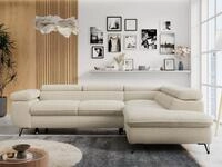 MKS M&Ouml;BEL Ecksofa PETER L, Set, Ecksofa L-form, HR35-Schaum, Wellenfederkern,