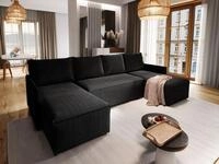 Masseno Ecksofa TRES mit Schlaffunktion U-Form, Sofa mit Bettkasten