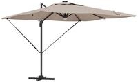 vidaXL Sonnenschirm Roma Parasol Taupe 286 x 284 x 270 cm Aluminium und...