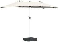 vidaXL Sonnenschirm Garten-Sonnenschirm Sand und Anthrazit 385 x 209 x 244 cm