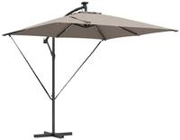 vidaXL Sonnenschirm Sonnenschirm Taupe 249 x 249 x 250 cm Polyester und...