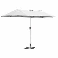 vidaXL Sonnenschirm Garten-Sonnenschirm Sand 370 x 197 x 239 cm