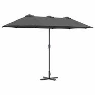 vidaXL Sonnenschirm Garten-Sonnenschirm Anthrazit 370 x 197 x 239 cm