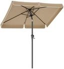 SONGMICS Sonnenschirm, LxB: 200,00x150,00 cm, Balkonschirm, UPF 50+, beidseitig um