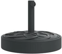 vidaXL Schirmhalter Sonnenschirmst&auml;nder f&uuml;r &Oslash;38/48 mm Mast 25 kg Rund, 1 tlg.