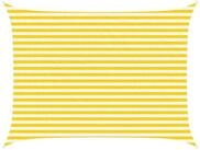 vidaXL Sonnensegel Sonnensegel Gelb und Wei&szlig; 4 x 3 m 100 % Polyester Oxford,...