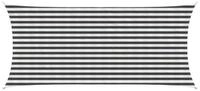 vidaXL Sonnensegel Sonnensegel Anthrazit und Wei&szlig; 2 x 4 m HDPE, (1-tlg)
