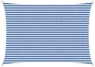 vidaXL Sonnensegel Sonnensegel Blau und Wei&szlig; 3,5 x 4,5 m HDPE, (1-tlg)