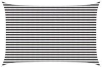 vidaXL Sonnensegel Sonnensegel Anthrazit und Wei&szlig; 3 x 5 m HDPE, (1-tlg)