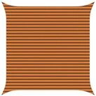 vidaXL Sonnensegel Sonnensegel Orange und Braun 4 x 4 m 100 % Polyester Oxford,