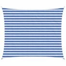 vidaXL Sonnensegel Sonnensegel Blau und Wei&szlig; 2,5 x 3,5 m HDPE, (1-tlg)