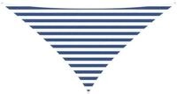 vidaXL Sonnensegel Sonnensegel Blau und Wei&szlig; 2,5 x 2,5 x 3,5 m, (1-tlg)