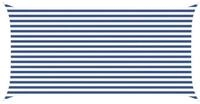 vidaXL Sonnensegel Sonnensegel Blau und Wei&szlig; 5 x 2,5 m 100 % Polyester Oxford,