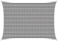 vidaXL Sonnensegel Sonnensegel Anthrazit und Wei&szlig; 3,5 x 4,5 m HDPE, (1-tlg)