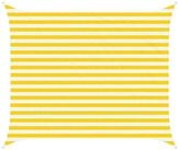 vidaXL Sonnensegel Sonnensegel Gelb und Wei&szlig; 2,5 x 3 m 100 % Polyester Oxford,