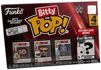 Funko Spielfigur Funko WWE Sammlerfiguren - 4er-Pack Bitty Pop! mit Razor Ramon,