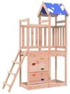vidaXL Spielturm, Spielturm Braun 110,5 x 52,5 x 215 cm Massives Douglasienholz