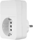 REV Steckdosenschalter REV Steckdosenadapter Combini, wei&szlig;