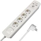 FeinTech Mehrfachsteckdose 4-fach (Ein- / Ausschalter, USB-Anschl&uuml;sse,