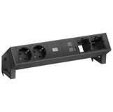 Bachmann DESK2 2xCEE7/3, USB-Charger A/C, 2xCM Steckdosenleiste (Kabell&auml;nge...