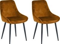 SIT Polsterstuhl (Set, 2 St), glamour&ouml;ser Bezug in Samtoptik
